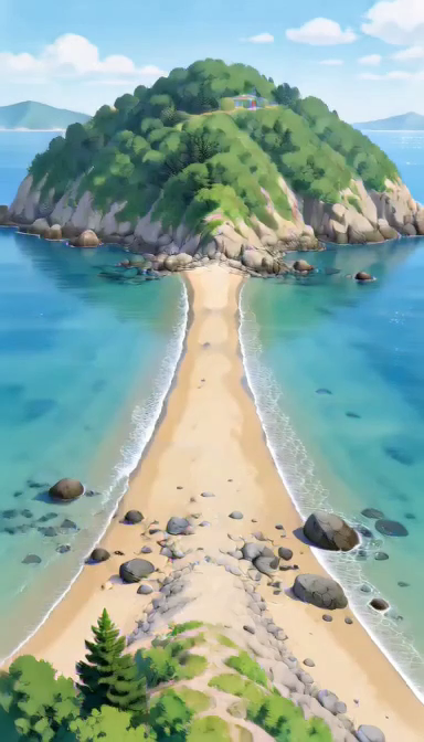 年に数回だけ現れる海の道
